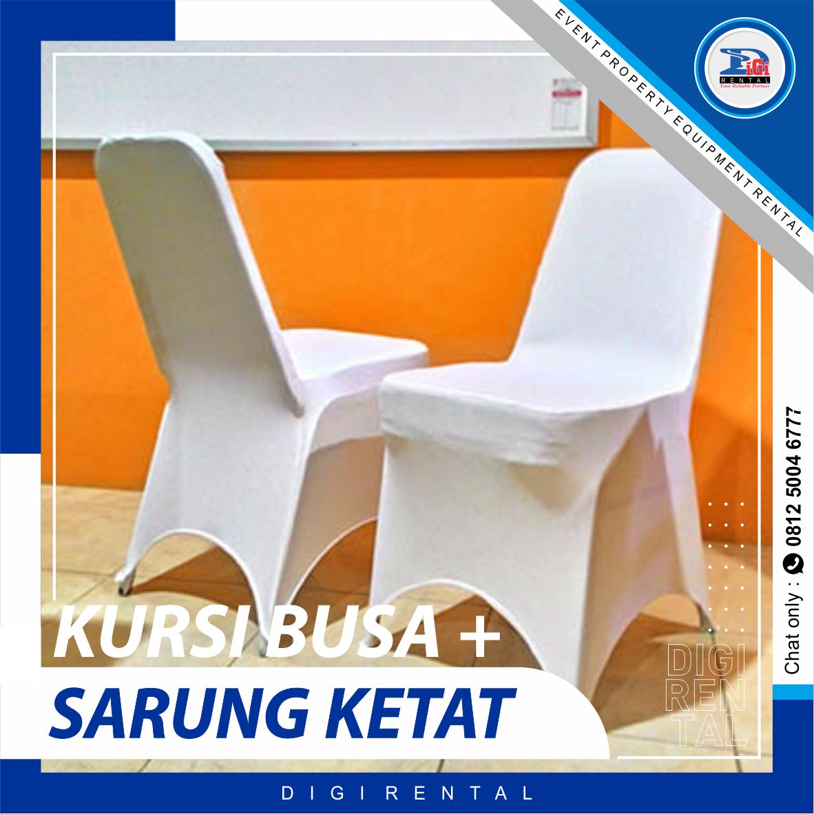 Foto Sarung Kursi Busa Hitam