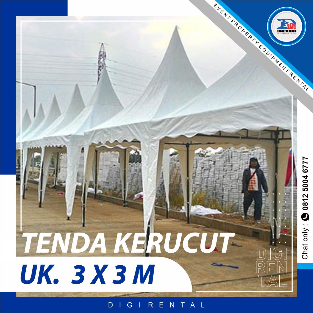Foto Tenda Kerucut 3x3
